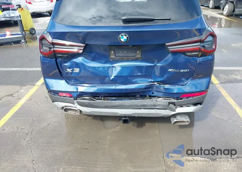 2024 BMW X3 xDrive30I z USA, uszkodzony, nr VIN 5UX53DP04R9T67629